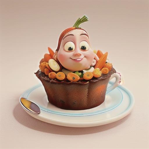 Carrot and spice teacake