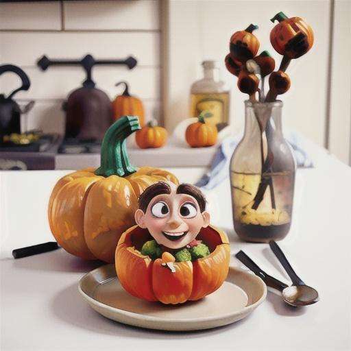 Middle Eastern whole stuffed pumpkin