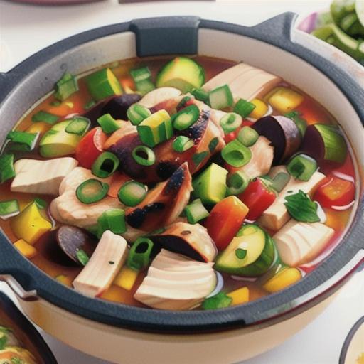 Instant Pot Chicken and Vegetable Tortilla Soup