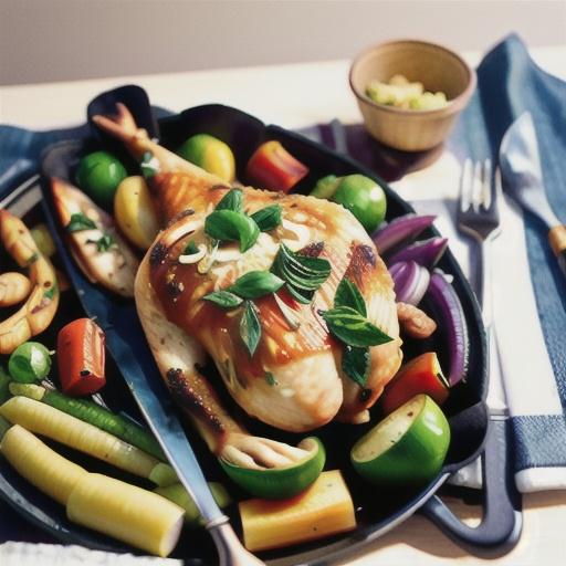 Slow-roasted Cajun chicken