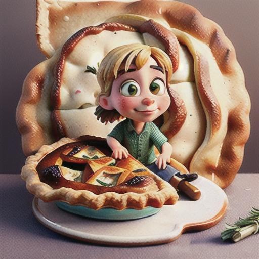 Lamb and rosemary pie