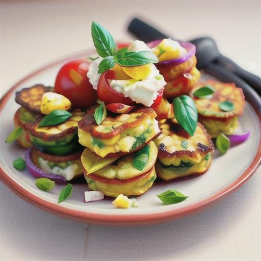 Greek Tomato Feta Fritters (Domatokeftethes)