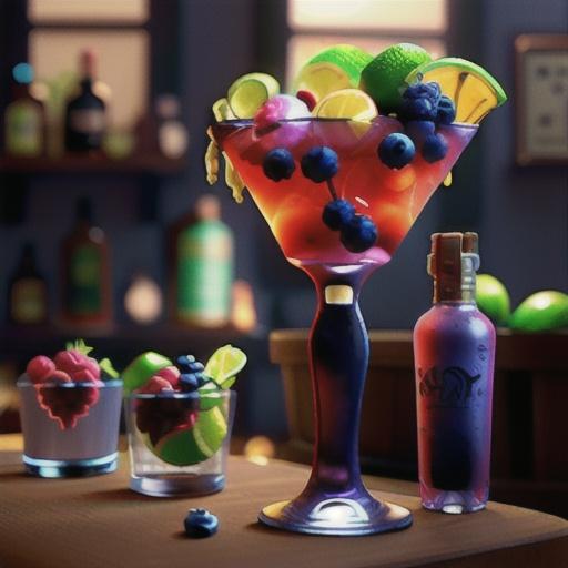 Blueberry Vodka Martinis