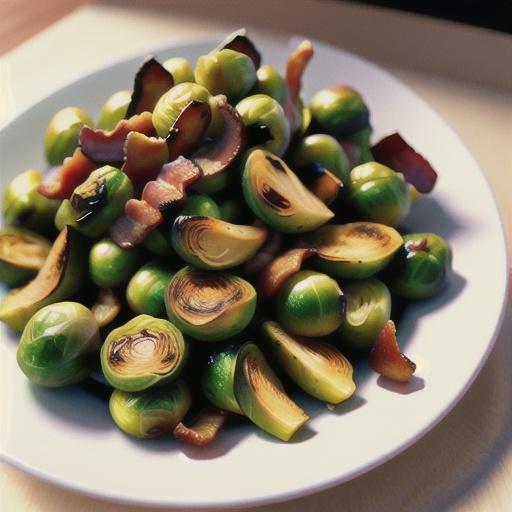 Roasted Brussels Sprouts with Pears