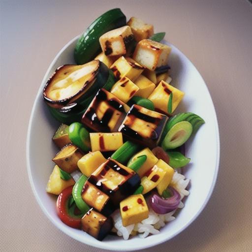 Grilled Teriyaki Tofu Bowls