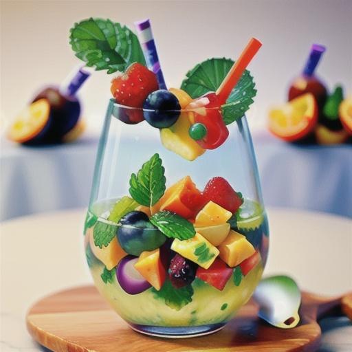 Mojito fruit salad