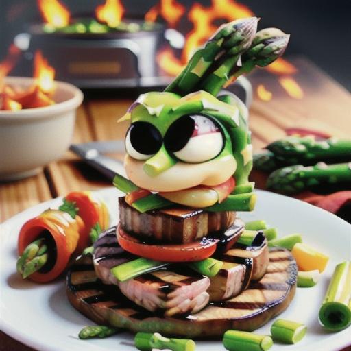 Grilled Asparagus Steak Bundles