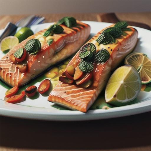 Cold Roasted Moroccan Spiced Salmon