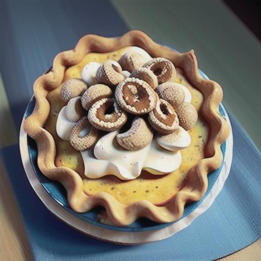 True Blue Custard Crunch Pie