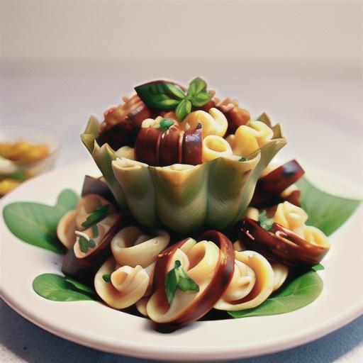 Orecchiette with Italian sausage, artichokes and olive sauce