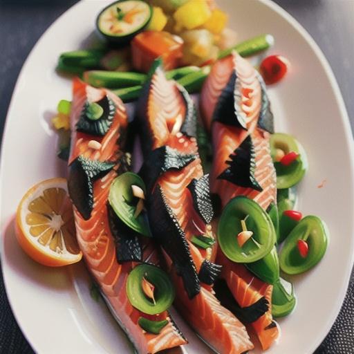 Air Fryer Firecracker Salmon Bites