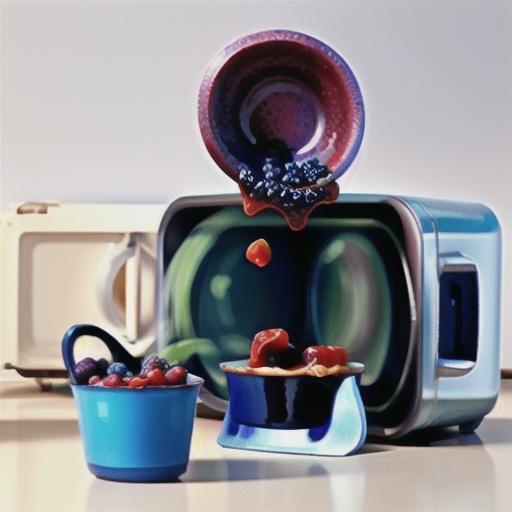 Blueberry Jam in the Microwave