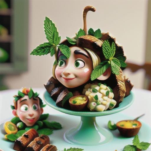 Oregano roast lamb with fresh mint sauce