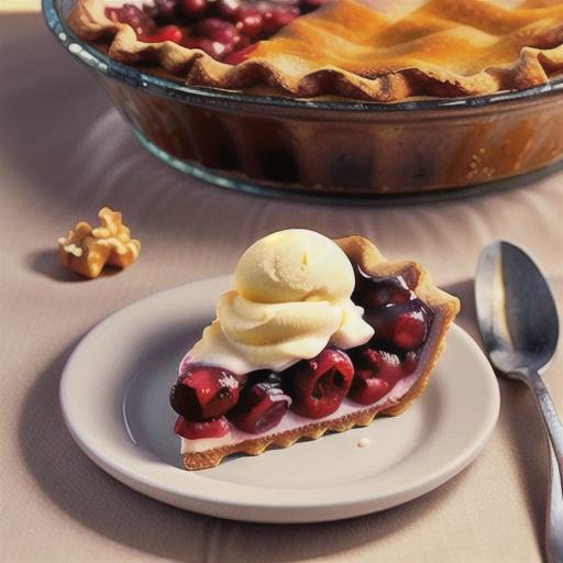 Crustless Cranberry Pie