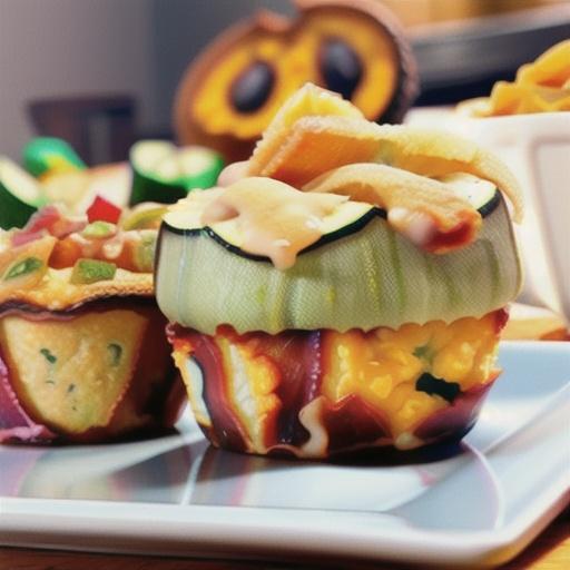 Savory Cheddar Zucchini Muffins