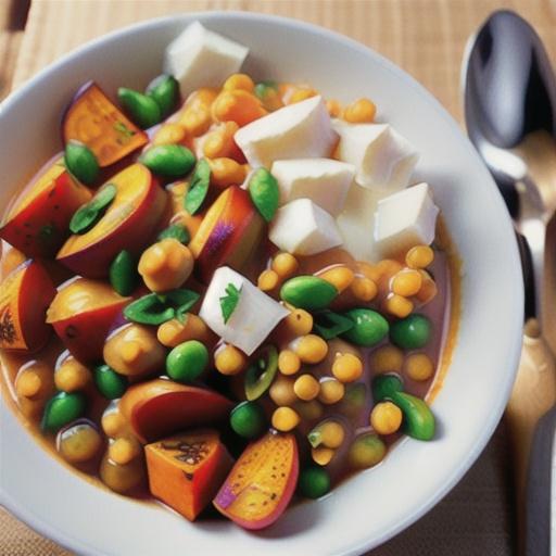 Vegan Coconut-Lentil Curry with Sweet Potatoes
