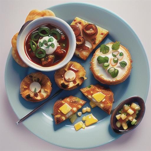 Haloumi nuggets with tomato chilli jam