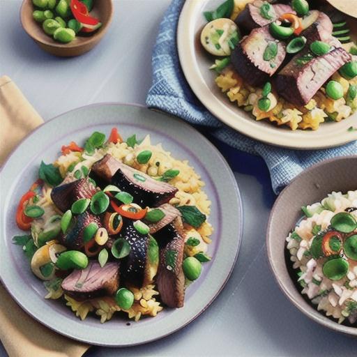 Middle Eastern lamb pilaf