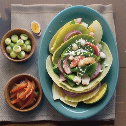 Cabbage, fennel and Mexican spiced beef salad