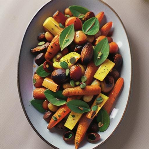 Maple-roasted carrots and lentils recipe