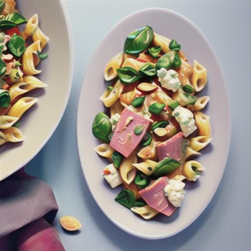 Pasta with Spinach, Artichokes and Ricotta