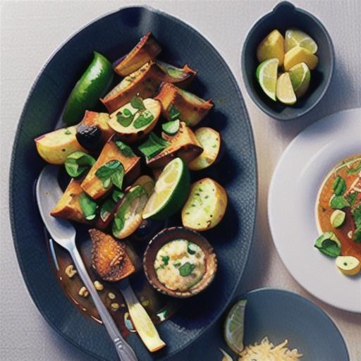 Massaman lamb cutlets with crunchy coconut potatoes