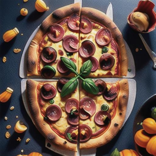 Pumpkin and prosciutto pizza