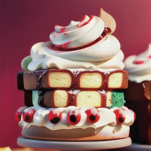 Layered Peppermint Pound Cake