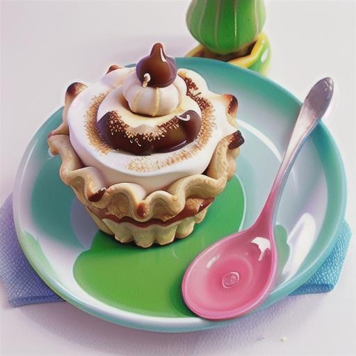 Banana meringue pies