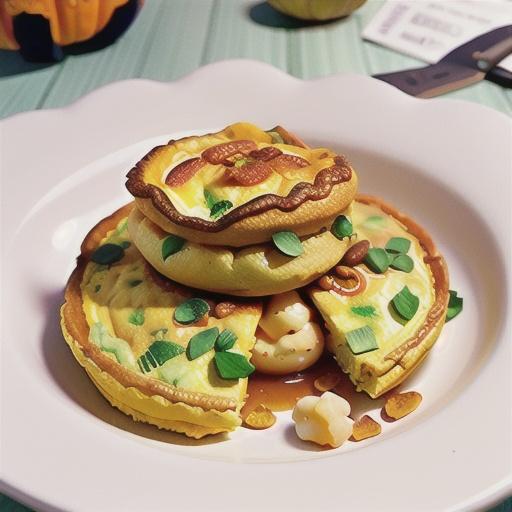 Pumpkin souffle omelettes