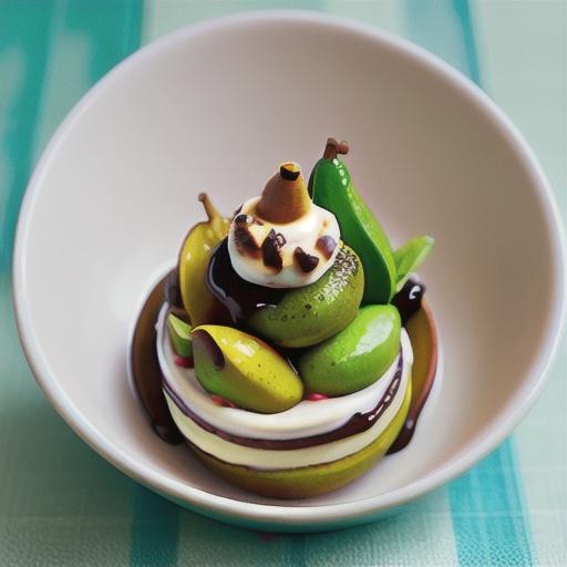 Date and walnut pears
