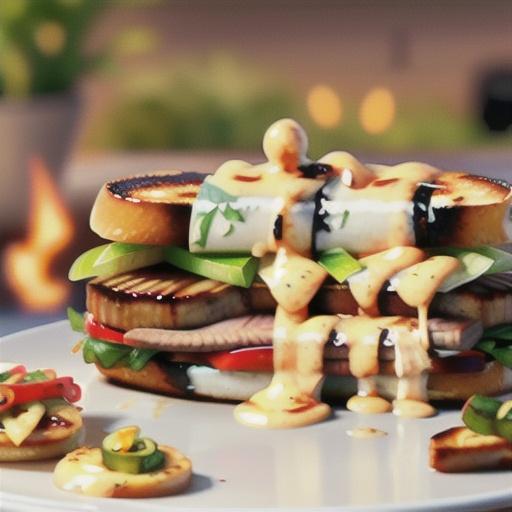 Grilled Flank Steak and Sriracha Mayo