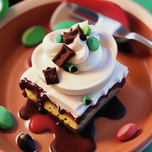 Creamy Peppermint-Topped Brownie Dessert