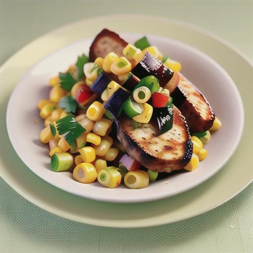 Mexican spiced pork cutlets with corn salsa