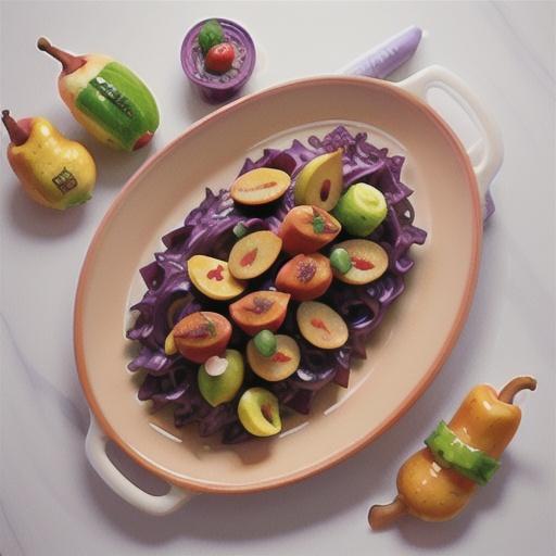 Chorizo & pear red cabbage