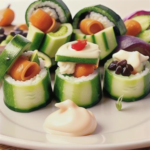 Mini Cucumber Sushi Rolls