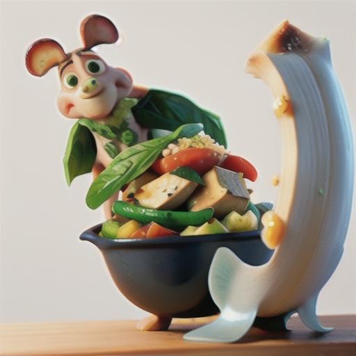 Camembert and basil chicken with honey vegetables