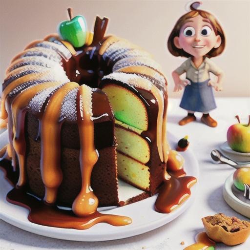 Salted Caramel Apple Cake