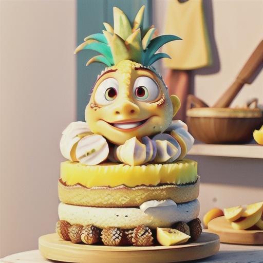 Pineapple & coconut cake