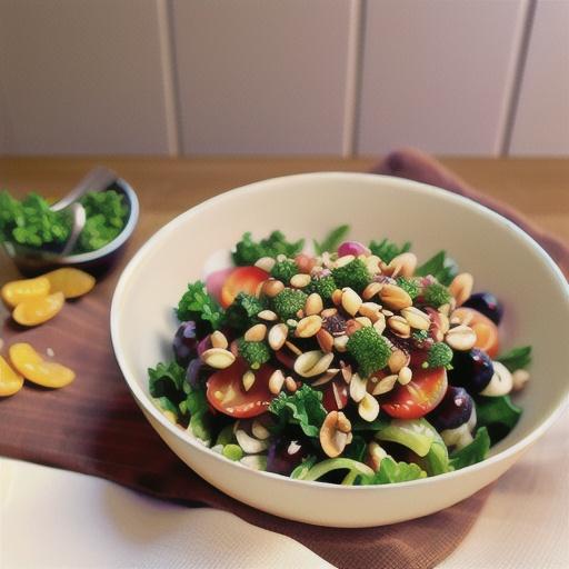 Brown and Wild Rice Salad with Grapes and Kale