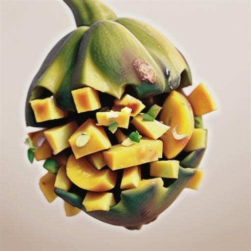 Mango with ginger and sugar