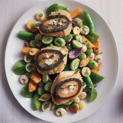 Dukkah-crusted chicken with roasted carrot salad