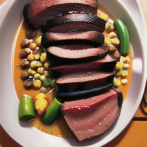 Glazed Corned Beef with Lentils