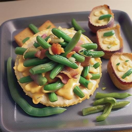 Green Beans with Cheese and Bacon