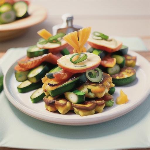 Zucchini fritters with cold-smoked salmon recipe