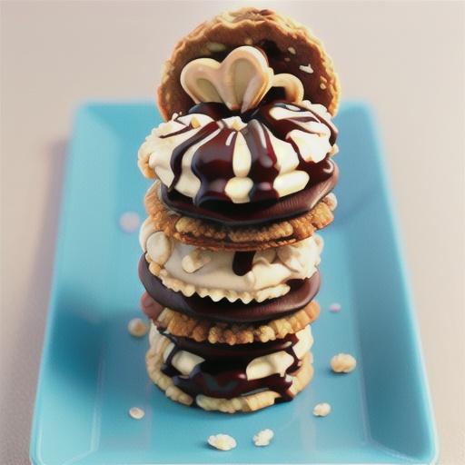 Oatmeal-Chocolate Pretzel Cookies