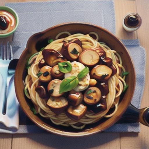 Greg's Easy Spaghetti with Balsamic Chicken