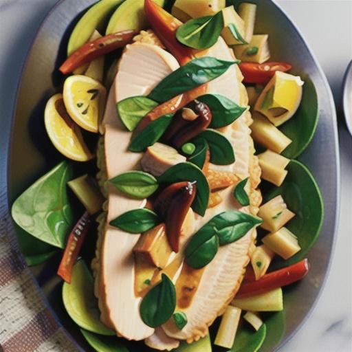 Chicken and spinach curry