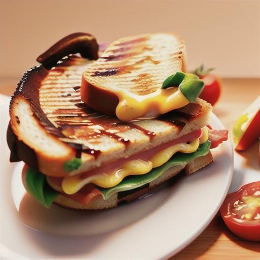 Grilled Bacon, Tomato and Cheese Sandwiches