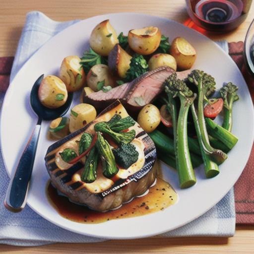 Beef with red wine sauce